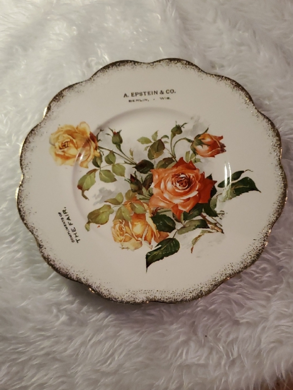 RARE - Vintage Epstein & Co. Decorative Plate